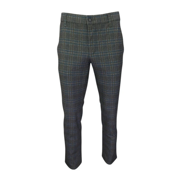 Club of Comfort Winter Chino | Bruin Geruit | www.pietkoopmans.nl