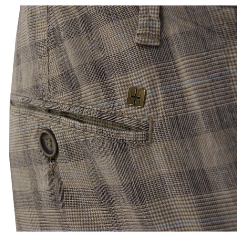 Club of Comfort Chino Phil | Zomers Geruit | www.pietkoopmans.nl