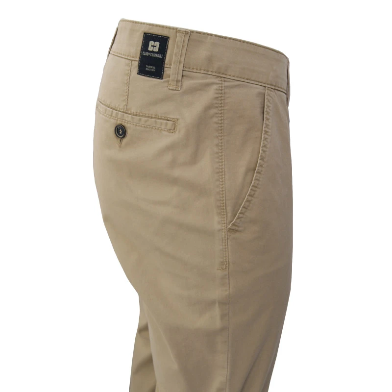 Club of Comfort Chino Broek | Zacht Camel | www.pietkoopmans.nl