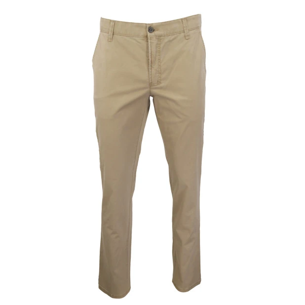 Club of Comfort Chino Broek | Zacht Camel | www.pietkoopmans.nl