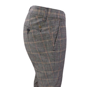  Club of Comfort Chino Broek | Linnen Geruit