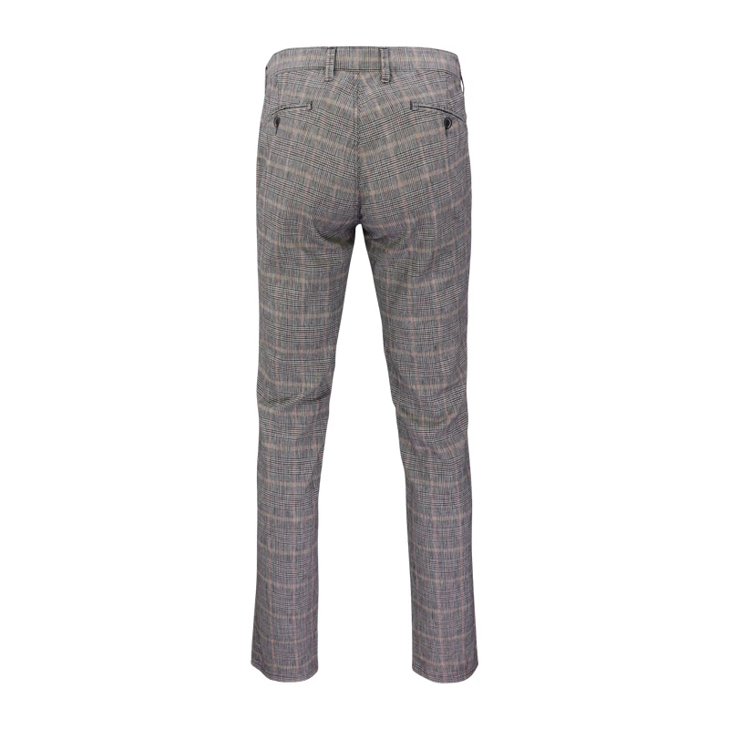 Club of Comfort Chino Broek | Linnen Geruit | www.pietkoopmans.nl