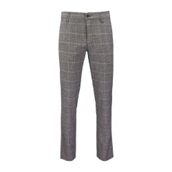  Club of Comfort Chino Broek | Linnen Geruit