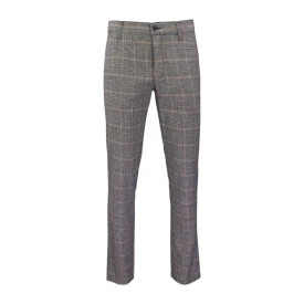  Club of Comfort Chino Broek | Linnen Geruit