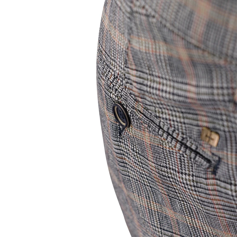Club of Comfort Chino Broek | Linnen Geruit | www.pietkoopmans.nl