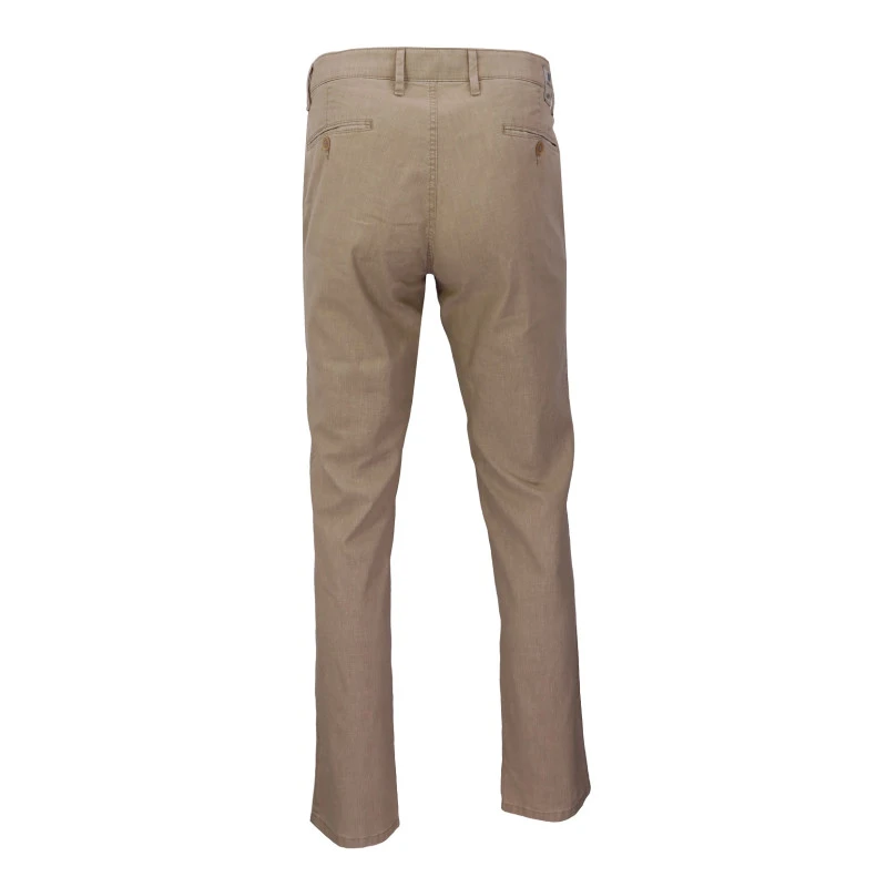 Club of Comfort Chino Broek | Linnen Beige | www.pietkoopmans.nl