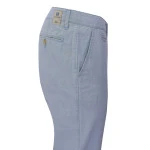 Club of Comfort Chino Broek | Linnen Blauw | www.pietkoopmans.nl