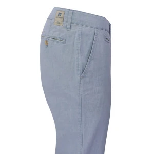 Club of Comfort Chino Broek | Linnen Blauw