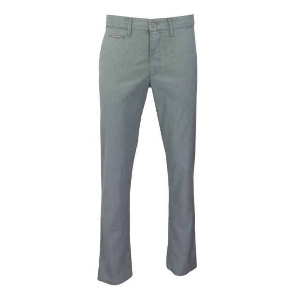 Club of Comfort Chino Broek | Linnen Mint | www.pietkoopmans.nl