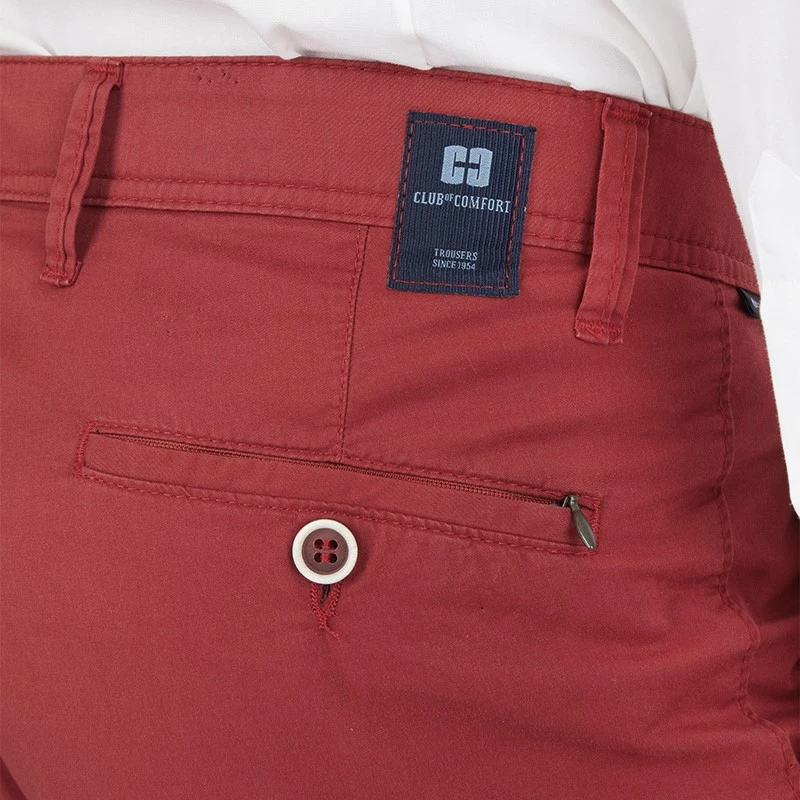 Club of Comfort Coldblack Chino | Rood | www.pietkoopmans.nl