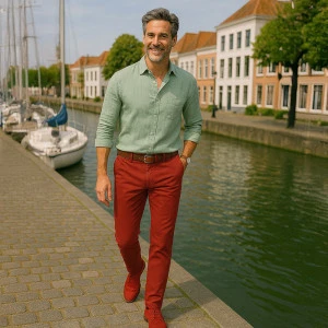 Club of Comfort Coldblack Chino | Rood