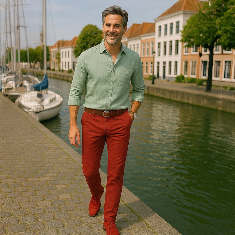 Club of Comfort Coldblack Chino | Rood | www.pietkoopmans.nl