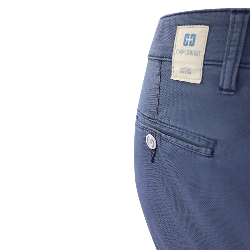 Club of Comfort Chino Broek | Indigo Print | www.pietkoopmans.nl