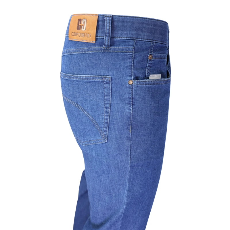 Club of Comfort Zomer Broek |Licht Denim | www.pietkoopmans.nl