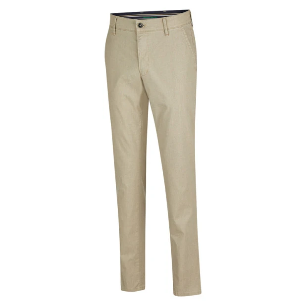 Club of Comfort Zomer Chino | Beige Print | www.pietkoopmans.nl