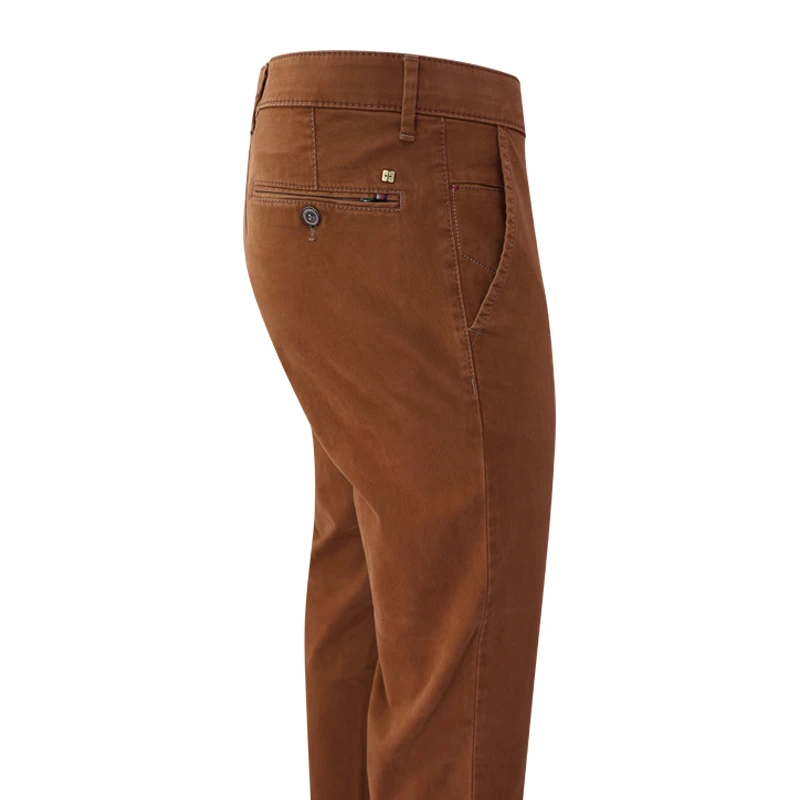 Club of Comfort Chino Winter Broek | Zacht Cognac | www.pietkoopmans.nl