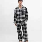 Cyberjammies Herenpyjama Flanel | Groen Geruit | www.pietkoopmans.nl