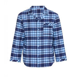 Cyberjammies Flanellen Pyjamajasje | Blauw Marine Geruit