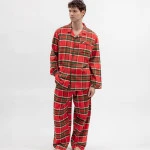 Cyberjammies Herenpyjama Flanel | Rood Geruit | www.pietkoopmans.nl