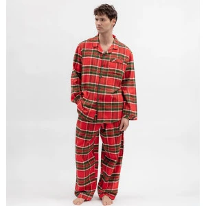 Cyberjammies Herenpyjama Flanel | Rood Geruit