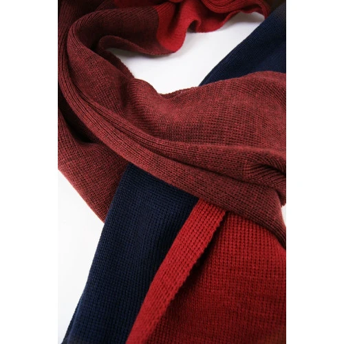 Dante Sjaal Tricot Gebreid | Marine Rood | www.pietkoopmans.nl