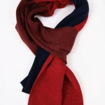 Dante Sjaal Tricot Gebreid | Marine Rood | www.pietkoopmans.nl