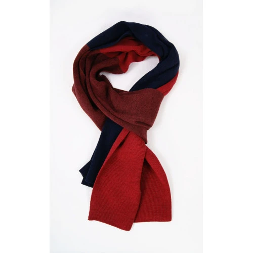 Dante Sjaal Tricot Gebreid | Marine Rood | www.pietkoopmans.nl