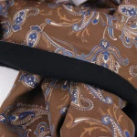 Dante Foulard Sjaal | Brons Blauw Paisley | www.pietkoopmans.nl
