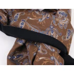 Dante Foulard Sjaal | Brons Blauw Paisley | www.pietkoopmans.nl