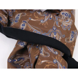 Dante Foulard Sjaal | Brons Blauw Paisley