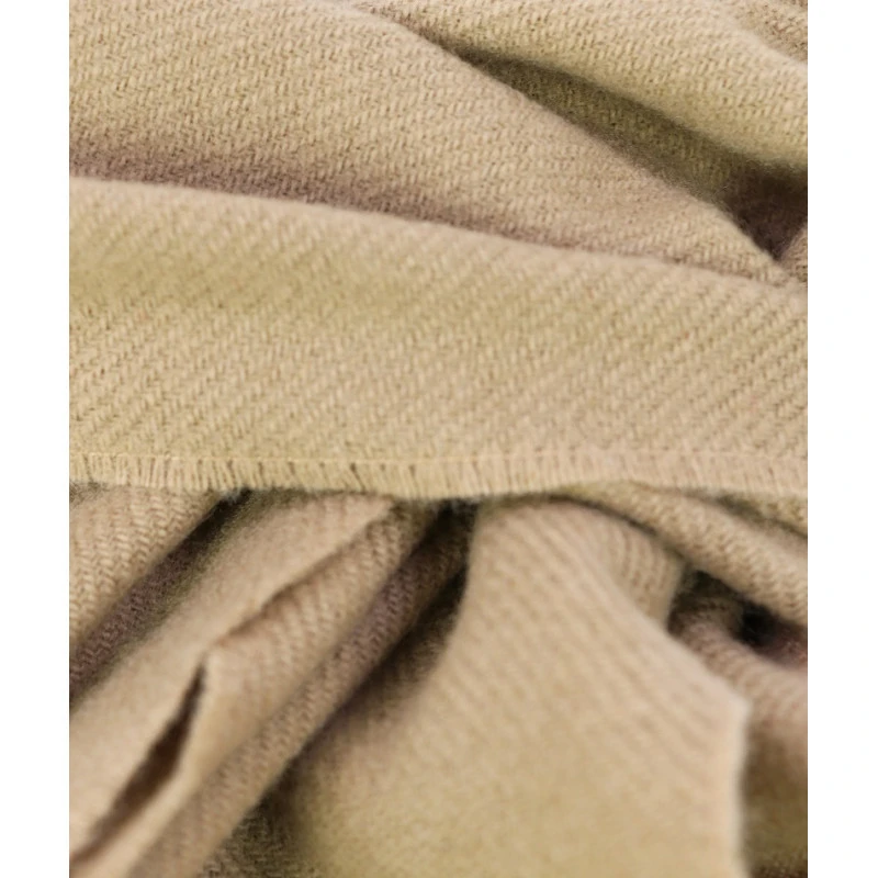 Dante Shawl Wol Geweven | Beige | www.pietkoopmans.nl