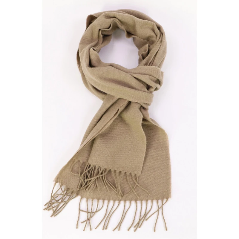 Dante Shawl Wol Geweven | Beige | www.pietkoopmans.nl
