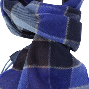 Dante Cashmere Wol Shawl  | Kobalt Cognac