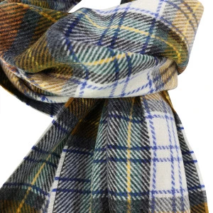 Dante Cashmere Shawl Tartan | Antra Mosterd Ruit