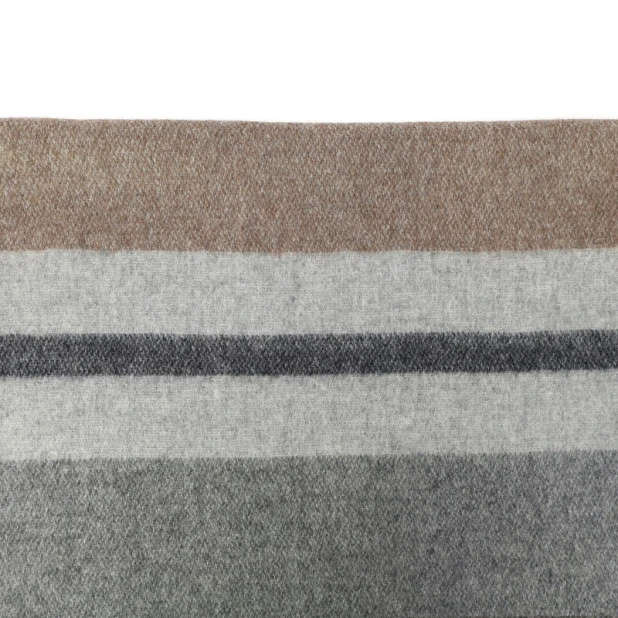 Dante Cashmere Shawl | Grijs Bruin | www.pietkoopmans.nl