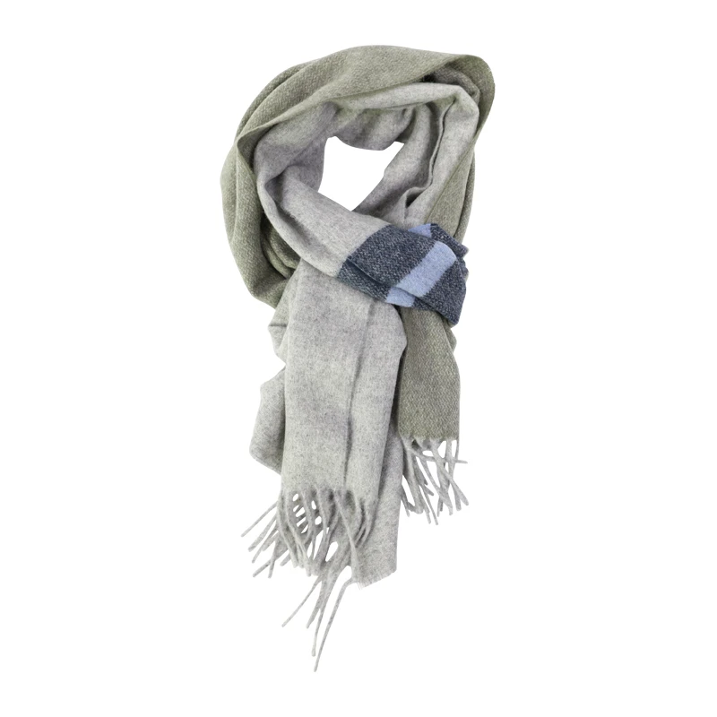 Dante Cashmere Shawl | Grijs Olijf | www.pietkoopmans.nl