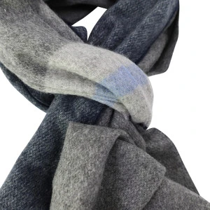 Dante Cashmere Shawl | Grijs Blauw