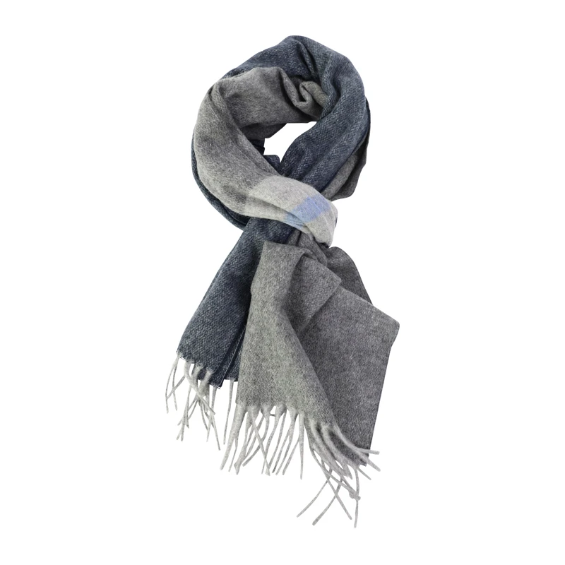 Dante Cashmere Shawl | Grijs Blauw | www.pietkoopmans.nl
