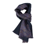 Dante Foulard Shawl | Marine Lila Paisley | www.pietkoopmans.nl