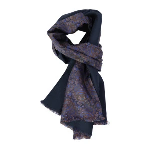 Dante Foulard Shawl | Marine Lila Paisley