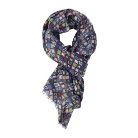 Dante Wol Dun Geweven Shawl | Kleurrijk
