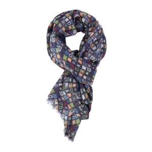 Dante Wol Dun Geweven Shawl | Kleurrijk