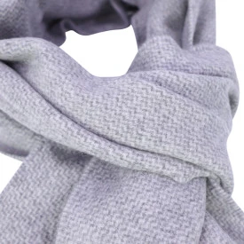Dante Wol Kasjmier Shawl | Grijs Lichtgrijs