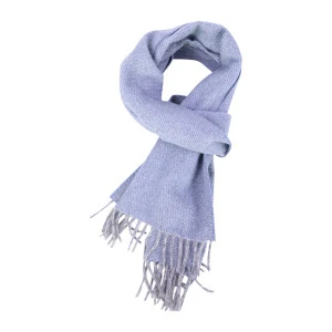 Dante Wol Kasjmier Shawl | Lichblauw Lichtgrijs