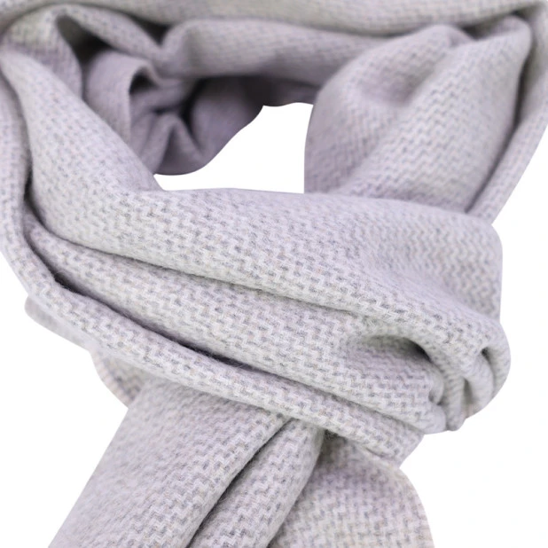 Dante Wol Kasjmier Shawl | Ivoor Lichtgrijs | www.pietkoopmans.nl