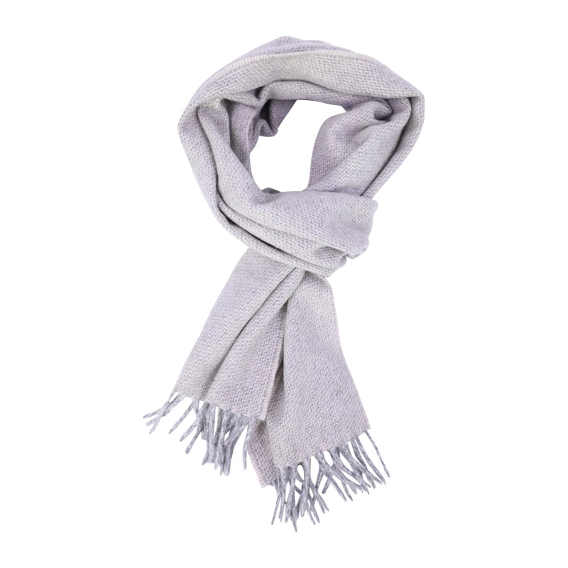 Dante Wol Kasjmier Shawl | Ivoor Lichtgrijs | www.pietkoopmans.nl