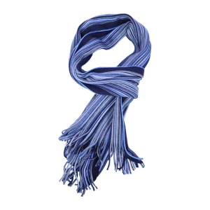 Dante Shawl Gebreid | Blauw Gestreept