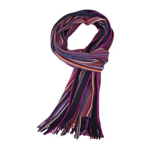 Dante Shawl Gebreid | Multi Stripes