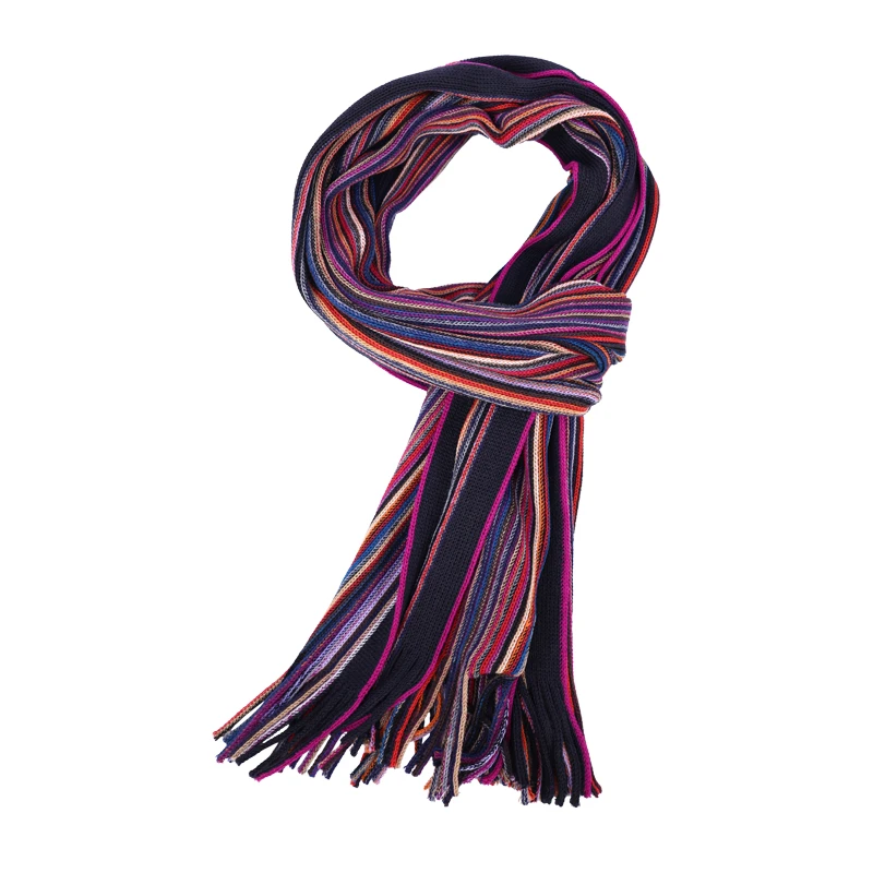 Dante Shawl Gebreid | Multi Stripes | www.pietkoopmans.nl