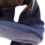 Dante Kasjmier Shawl | Camel Blauw | www.pietkoopmans.nl